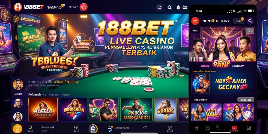 Screenshot gameplay <strong>Live Casino</strong> yang intens di 188BET.