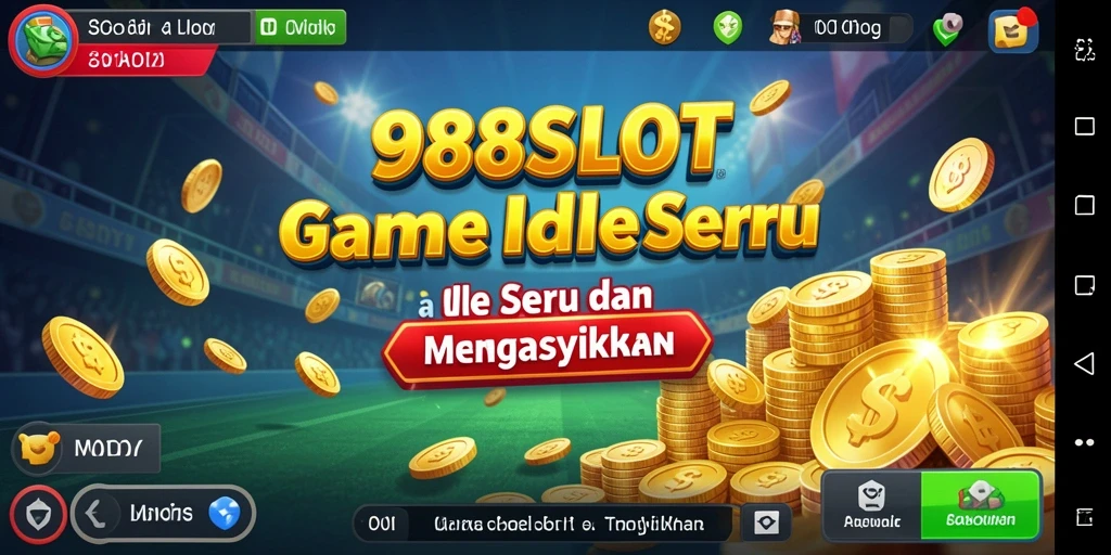 Tampilan gameplay menarik dari 988SLOT dengan tema slot yang berwarna-warni.