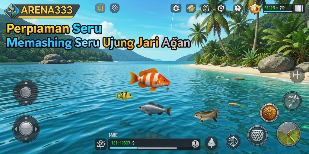 Gameplay memancing seru di ARENA333 dengan grafis memukau.