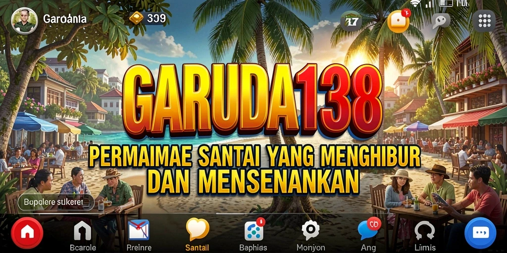 Tampilan gameplay yang ceria dan menarik di GARUDA138.
