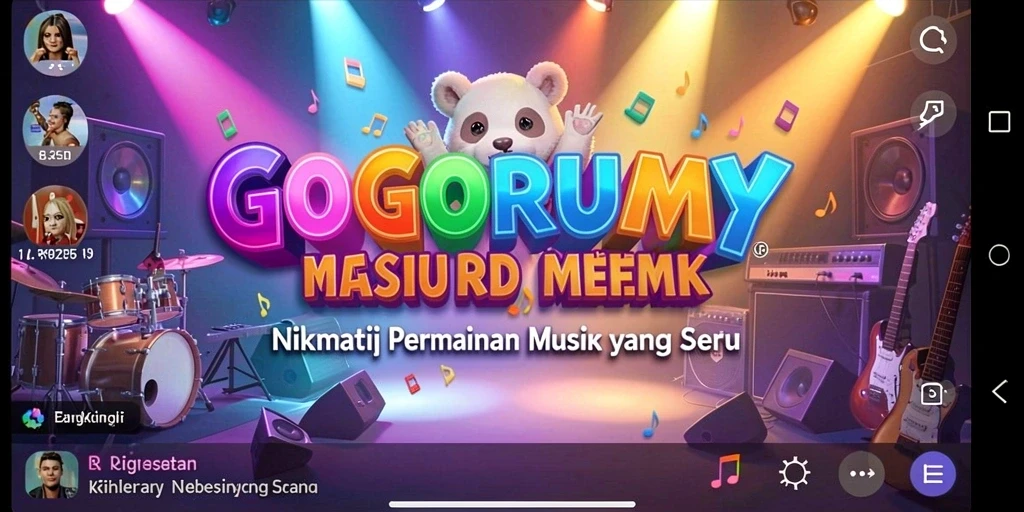 Tampilan gameplay GOGORUMMY yang menantang dan menyenangkan.