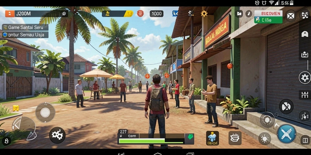 Tampilan menarik dari gameplay J200M yang menyenangkan.