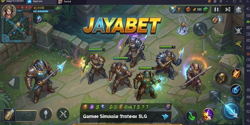 Tangkapan layar utama JAYABET menampilkan pertempuran strategis yang mendebarkan.