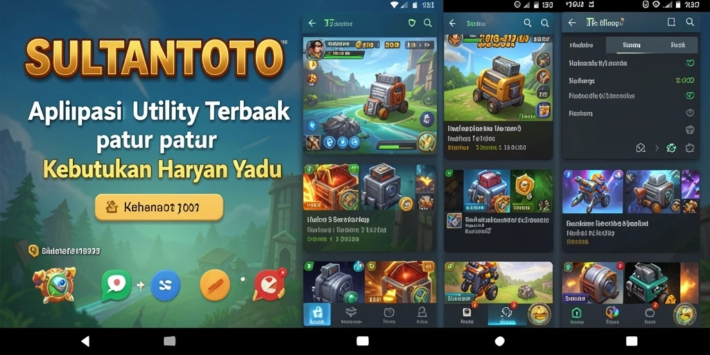 Tampilan utama SULTANTOTO dengan fitur pengingat dan penjadwalan.