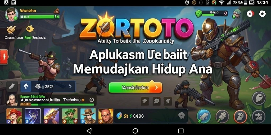 Tampilan fitur utama ZORTOTO yang memudahkan pengelolaan aktivitas.